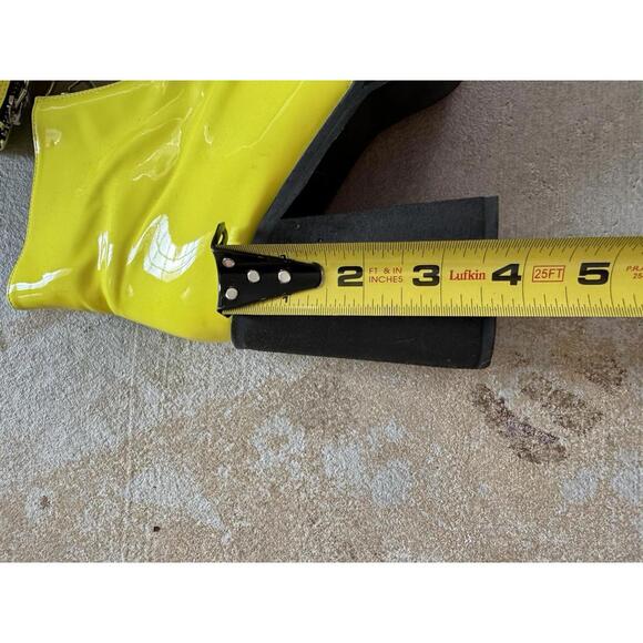 Doll Kills Current Mood Franky Platform Neon Yellow Patent Leather - Picture 9 of 9